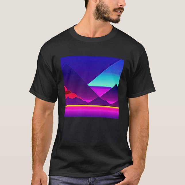 Synthwave outrun retrowave futuresynth sci fi  50 T-Shirt (Front)