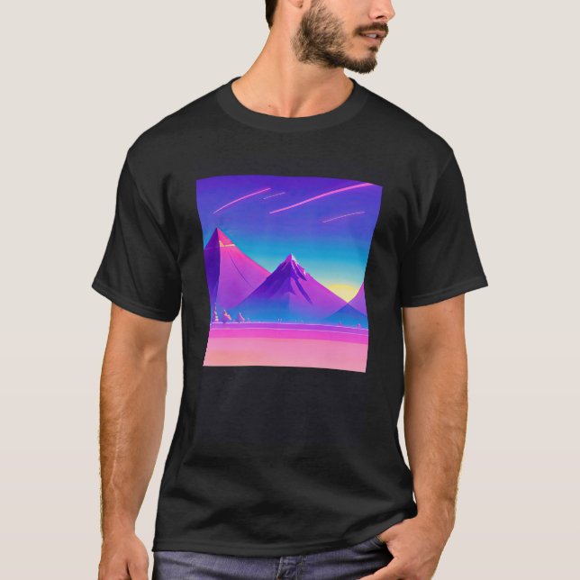 Synthwave outrun retrowave futuresynth sci fi  78 T-Shirt (Front)