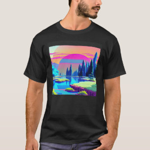 Synthwave outrun retrowave futuresynth sci fi 87 T-Shirt