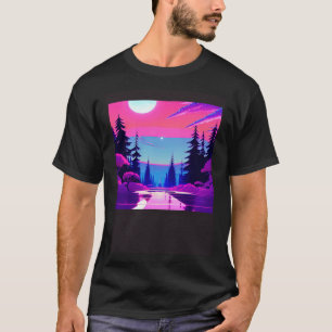 Synthwave outrun retrowave futuresynth sci fi  9 T-Shirt