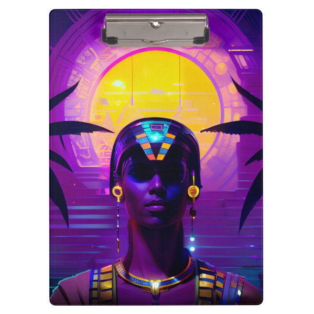 Synthwave Pharaoh Clipboard (Front)