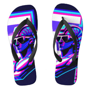Synthwave Pharaoh Jandals