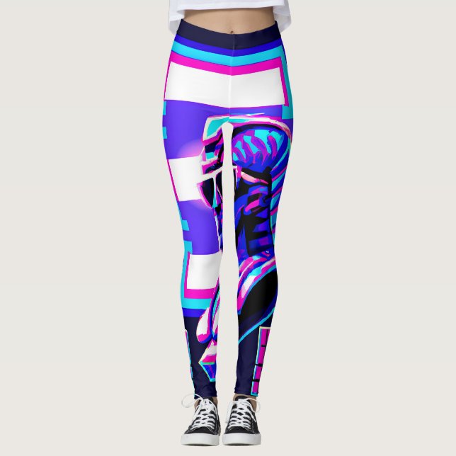 Synthwave Pharaoh Leggings (Front)