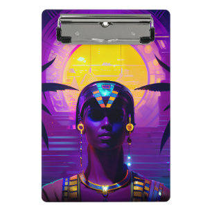 Synthwave Pharaoh Mini Clipboard