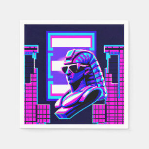 Synthwave Pharaoh Napkin