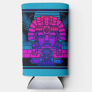 Synthwave Pharaoh Seltzer Can Cooler