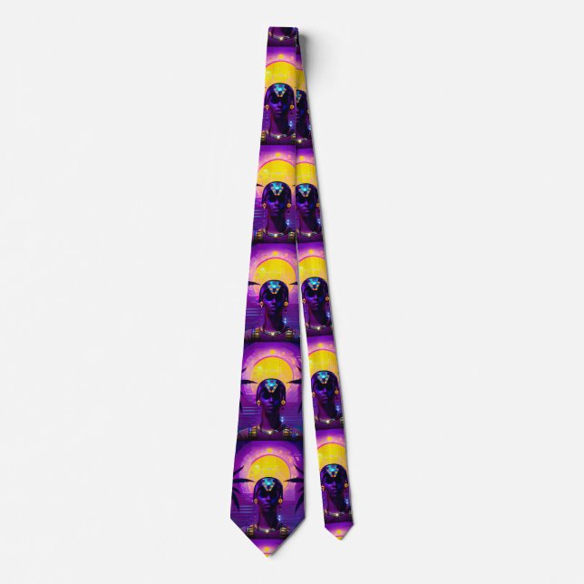 Synthwave Pharaoh Tie (Front)