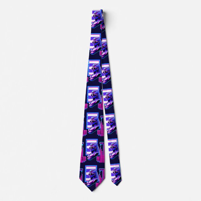 Synthwave Pharaoh Tie (Front)