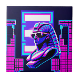 Synthwave Pharaoh Tile