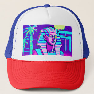 Synthwave Pharaoh Trucker Hat