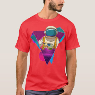 Synthwave Ramen Noodles Outer Space 80s Vaporwave  T-Shirt