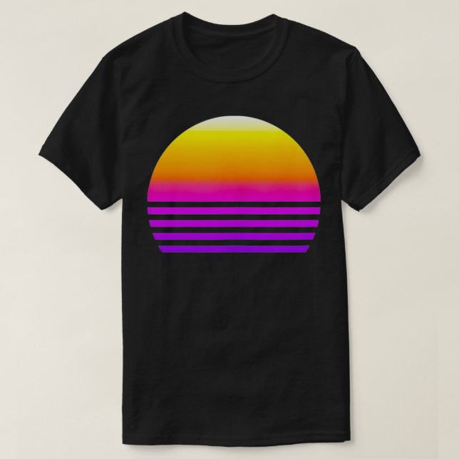 Synthwave Sunset  T-Shirt (Design Front)