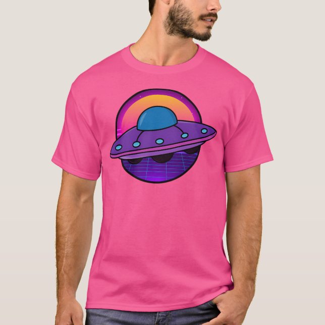 Synthwave Ufo T-Shirt (Front)