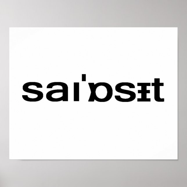 Syosset Phonetic Spelling Long Island Nassau Poster (Front)