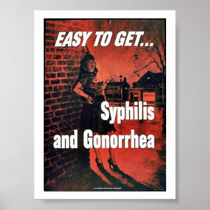 Syphilis And Gonorrhoea Poster
