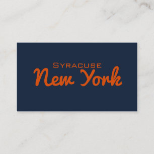 Syracuse, New York Business Card