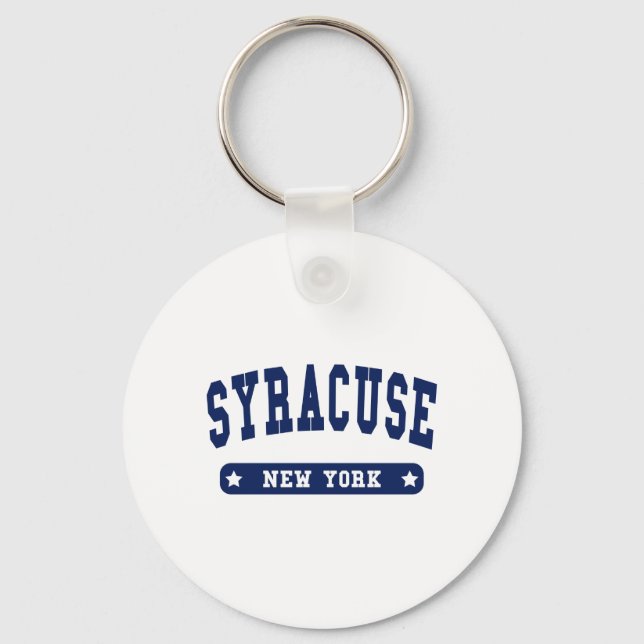 Syracuse New York College Style tee shirts Key Ring (Front)