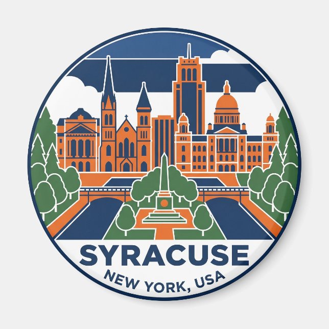 Syracuse New York Magnet (Front)