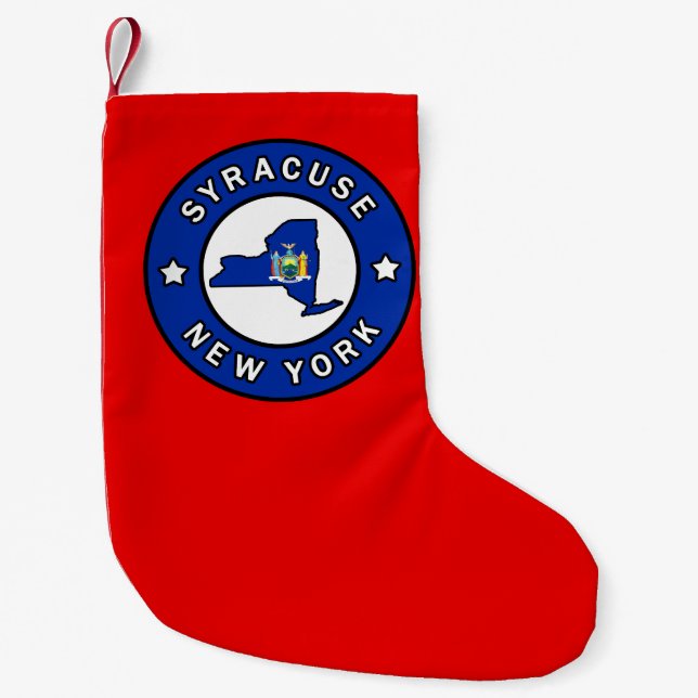 Syracuse New York Small Christmas Stocking (Front)
