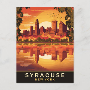 Syracuse, NY State, Travel Postcard