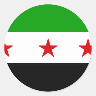 syria classic round sticker