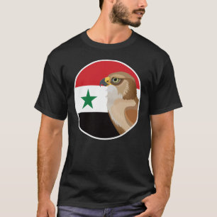 Syria Falcon Syrian National Animal Flag T-Shirt