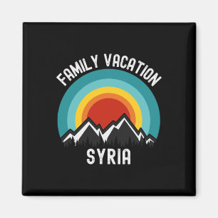 Syria Family Vacation Matching Outfit Magnet