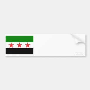 Syria Flag (1932-1958 and 1961-1963) Bumper Sticker