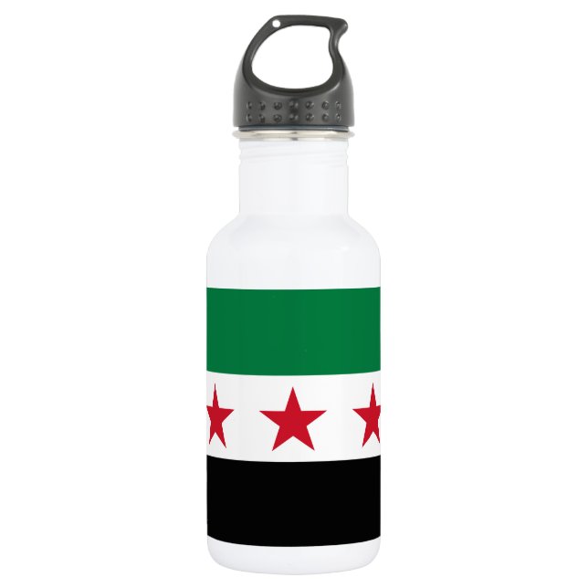 Syria Flag 532 Ml Water Bottle (Front)