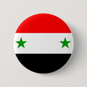 Syria Flag 6 Cm Round Badge