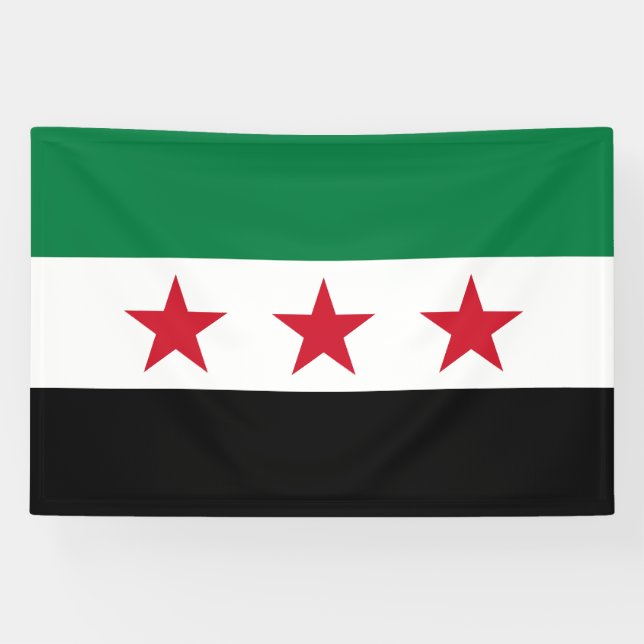 Syria Flag Banner (Horizontal)