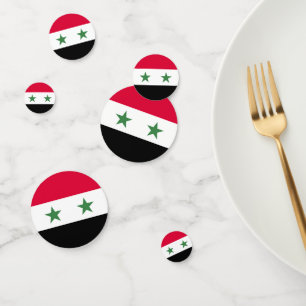 Syria flag confetti