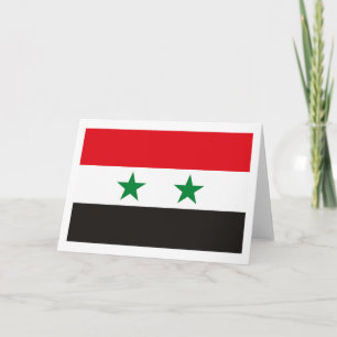 Syria Flag Greeting Card