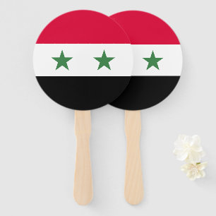 Syria flag hand fan