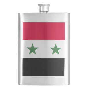 Syria flag hip flask