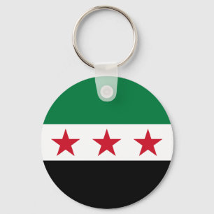 Syria Flag Key Ring