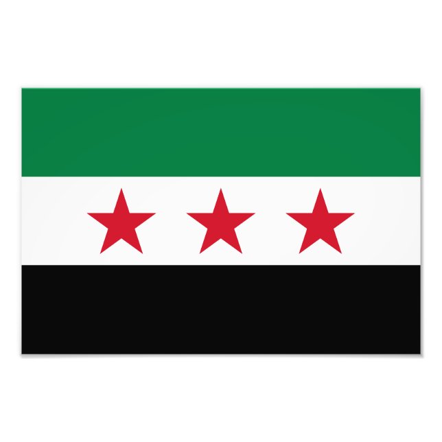 Syria Flag Photo Print (Front)
