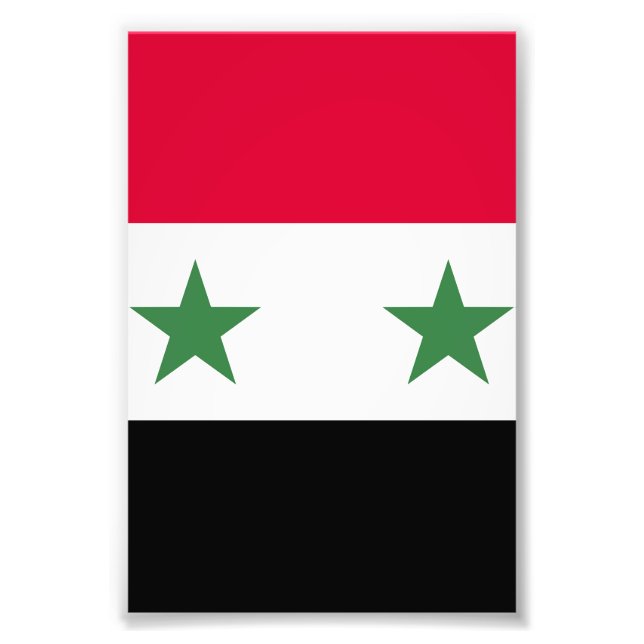Syria flag photo print (Front)