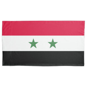 Syria flag pillowcase