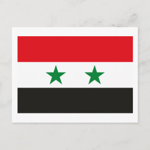 Syria Flag Postcard