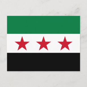 Syria Flag Postcard