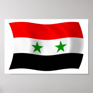 Syria Flag Poster Print