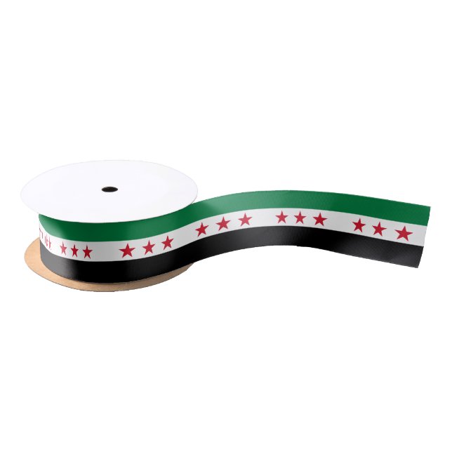 Syria Flag Satin Ribbon (Spool)