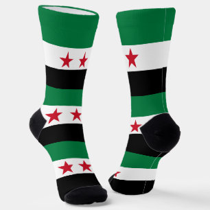 Syria Flag Socks