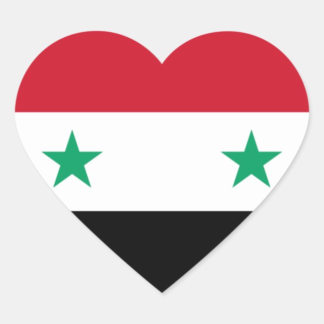 syria heart sticker (Front)