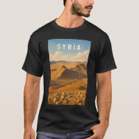 Syria Illustration Travel Art Vintage