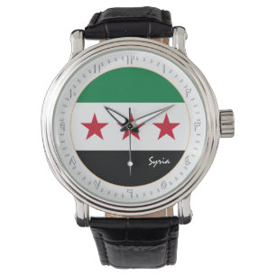 Syria Independence, Syrian Flag, Arabic Numbers Watch