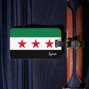 Syria Luggage Tags, patriotic Syrian Flag Tag