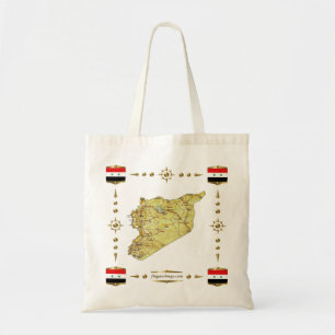 Syria Map + Flags Bag