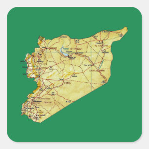 Syria Map Sticker